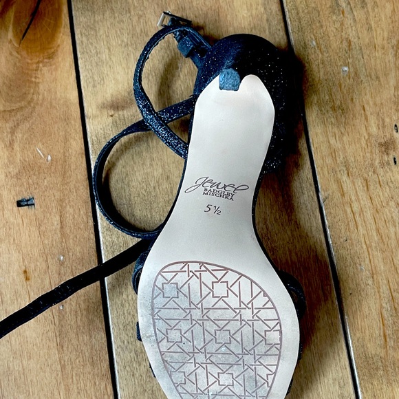 Black Badglby Mischka Glitter Heel size 5.5 - Picture 3 of 3